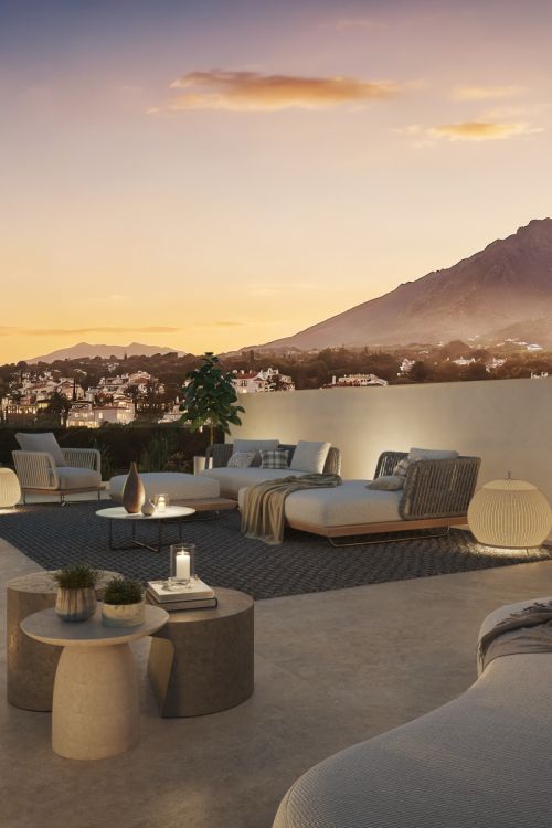 Luxury villa in Marbella, Valdeolletas area, with private pool and sea views