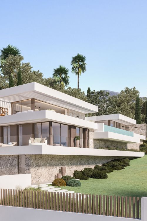 AVAILABLE FOR SALE - La Reserva de la Cala Golf: New build contemporary villas & plots with sea views for sale in Mijas Costa