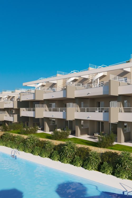 Sunny Golf, modernos apartamentos y áticos en primera línea de Golf en Estepona.