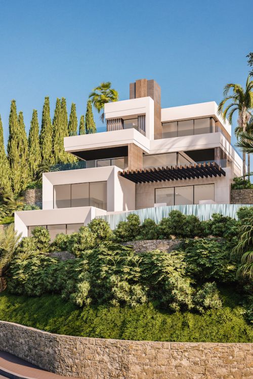 Off-plan contemporary minimalist villa, 1146 m2 built area, walking distance to Puerto Banus, unbeatable location