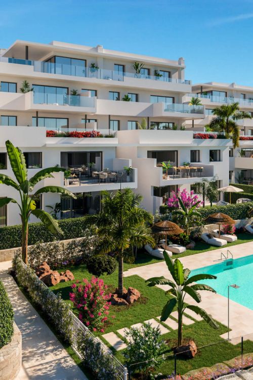 Las Terrazas de Cortesín Bon Air, modernos apartamentos y áticos en la prestigiosa Finca Cortesín.