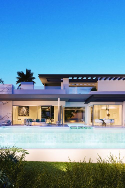 State of the art villas under construction on prime plots in El Paraíso