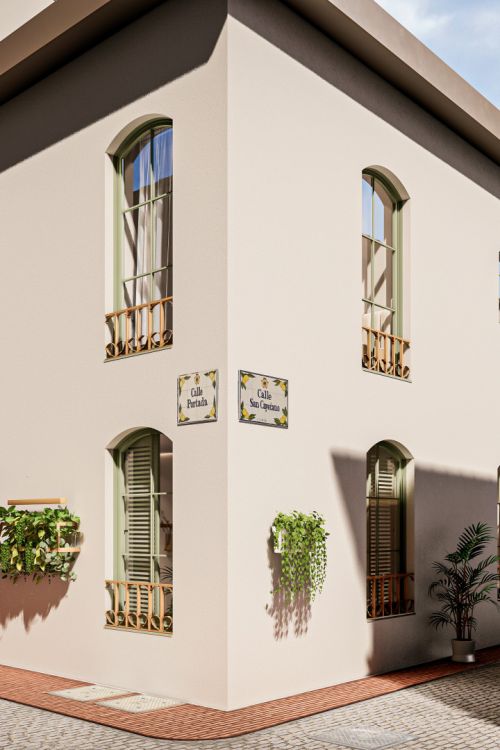 Adosada, casco antiguo, con terraza