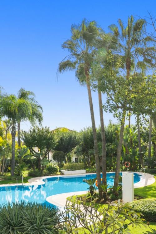 Magnificent five-bedroom, south-facing villa situated in the prestigious Village Las Lomas de Magna Marbella with sea views