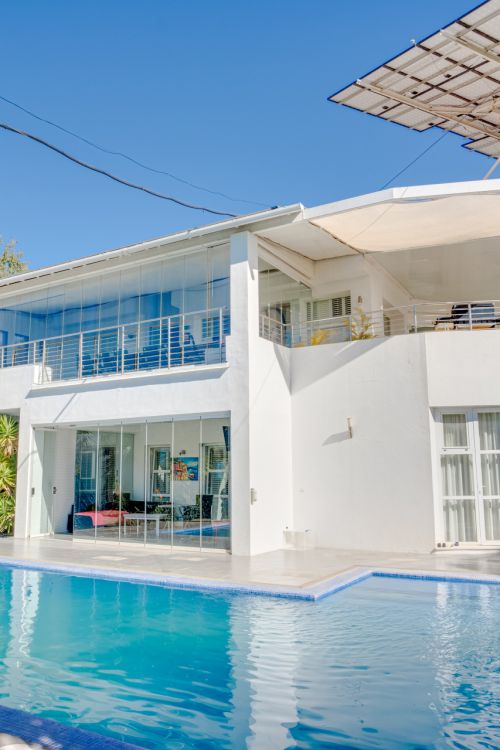 Unique eight bedroom south facing villa, in a tranquil area of Elviria, Marbella boasting sea views