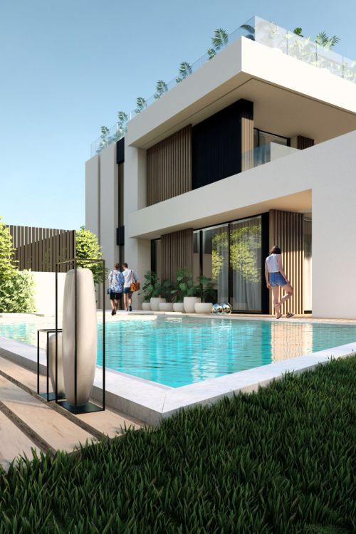 Off-Plan Contemporary 4-Bedroom Villa Near Ibiza Town – Luxury Wellness Features and Private Pool