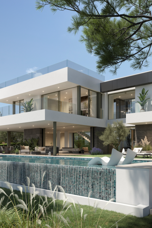 Luxury Villa with Panoramic Sea & Golf Views – Completion 2027, Artola Alta, Marbella