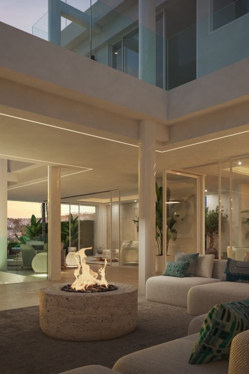 Villa de lujo en Marbella, zona Valdeolletas, con piscina privada y vistas al mar