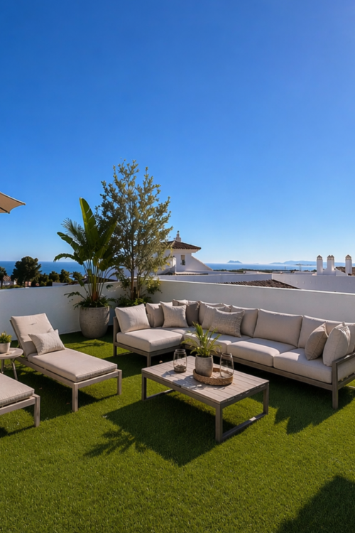 Contemporáneo Mediterráneo Viviendo en una comunidad exclusiva Resort-Style