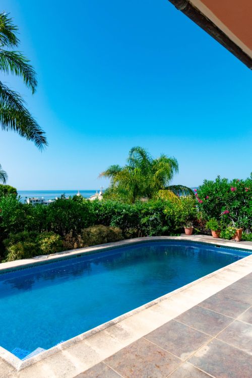 Villa mediterránea con vistas al mar en Seghers, una de las zonas residenciales más exclusivas de Estepona