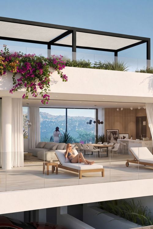 Proyecto de villa contemporánea con vistas panorámicas en Nueva Andalucía